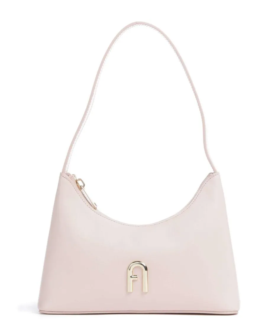 Furla Shoulder Bags-Diamante Mini Shoulder bag fine grain leather