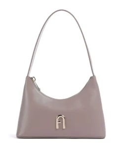 Furla Shoulder Bags-Diamante Mini Shoulder bag fine grain leather