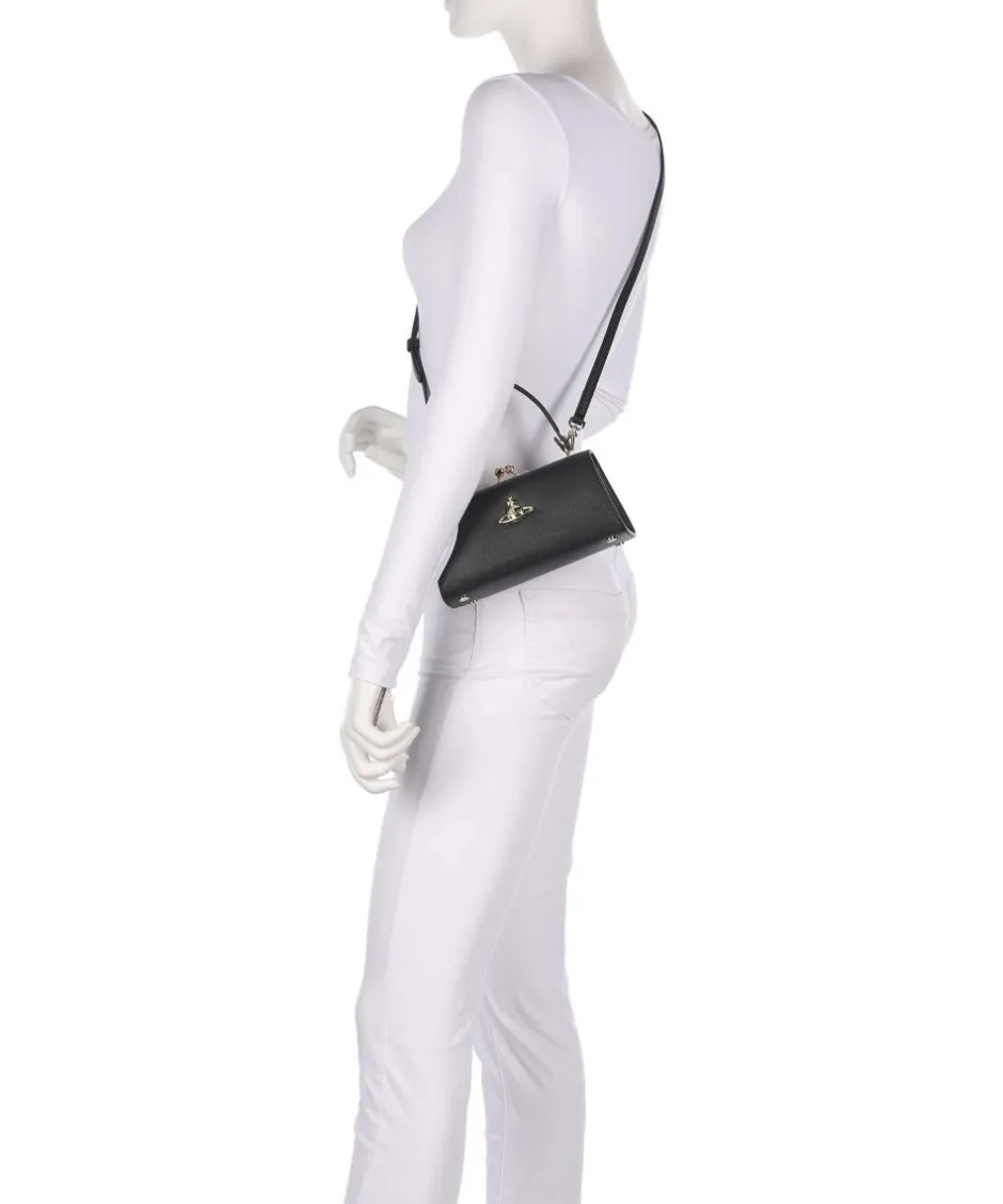 Vivienne Westwood Handbags|Crossbody Bags-Doll Frame Saffiano XL Handbag imitation leather