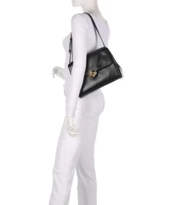 Furla Shoulder Bags-Domus S Shoulder bag fine grain leather