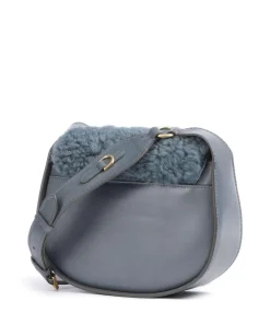 The Bridge Crossbody Bags-Dora Wow Crossbody bag fine grain leather, faux fur