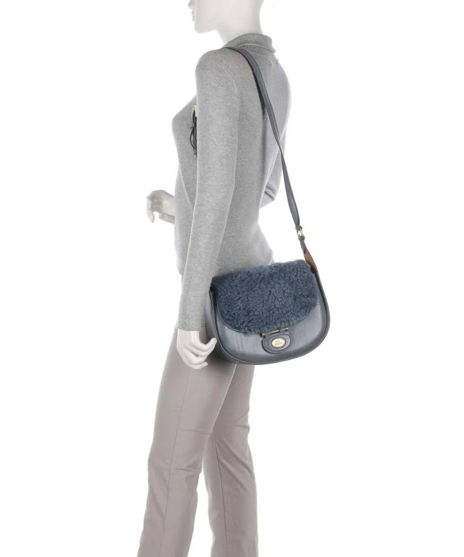 The Bridge Crossbody Bags-Dora Wow Crossbody bag fine grain leather, faux fur