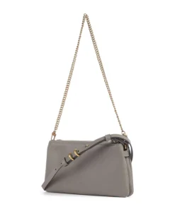 Pinko Shoulder Bags|Crossbody Bags-Double Mini Shoulder bag softly grained calfskin