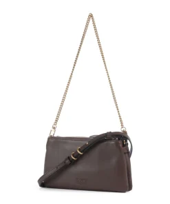 Pinko Shoulder Bags|Crossbody Bags-Double Mini Shoulder bag softly grained calfskin