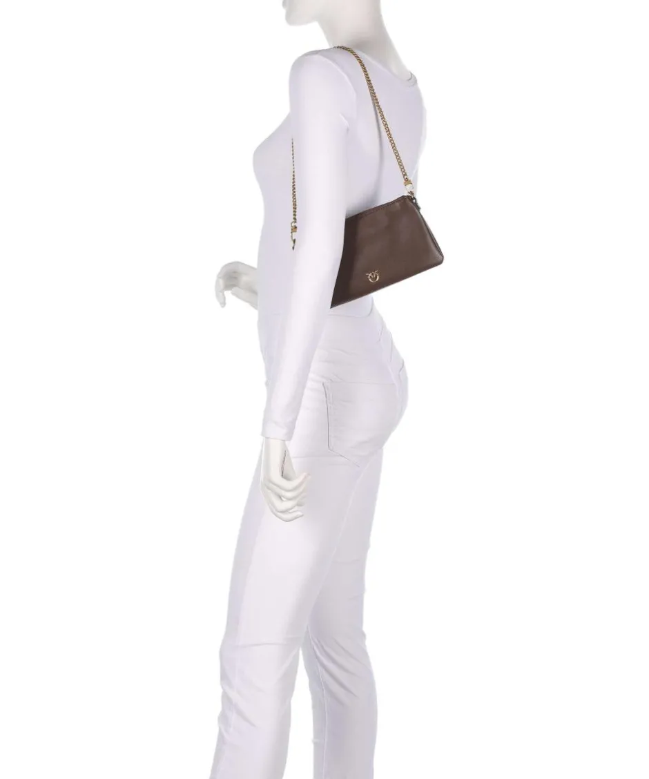 Pinko Shoulder Bags|Crossbody Bags-Double Mini Shoulder bag softly grained calfskin
