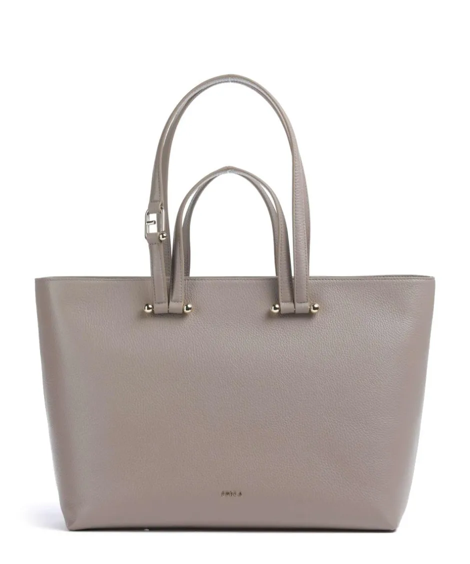 Furla Tote Bags-Duetto L Tote bag grained cow leather