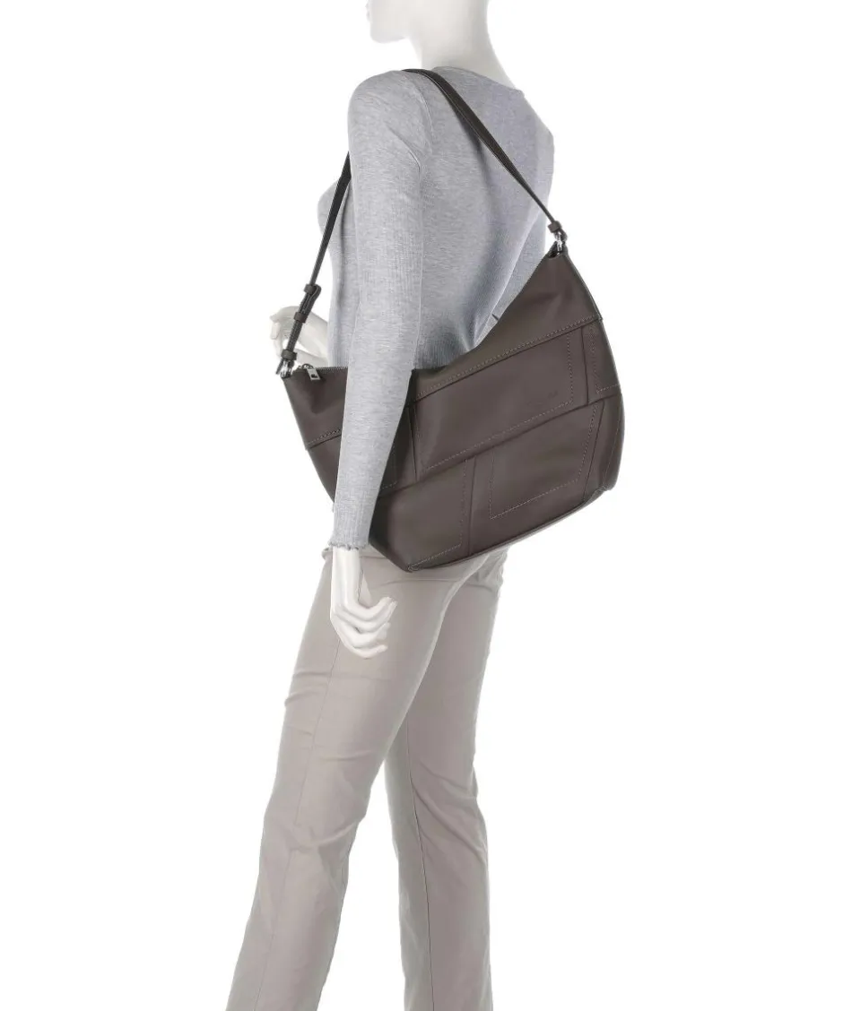 Liebeskind Shoulder Bags|Hobo Bags-Edda Calf Optic M Hobo bag fine grain cow leather
