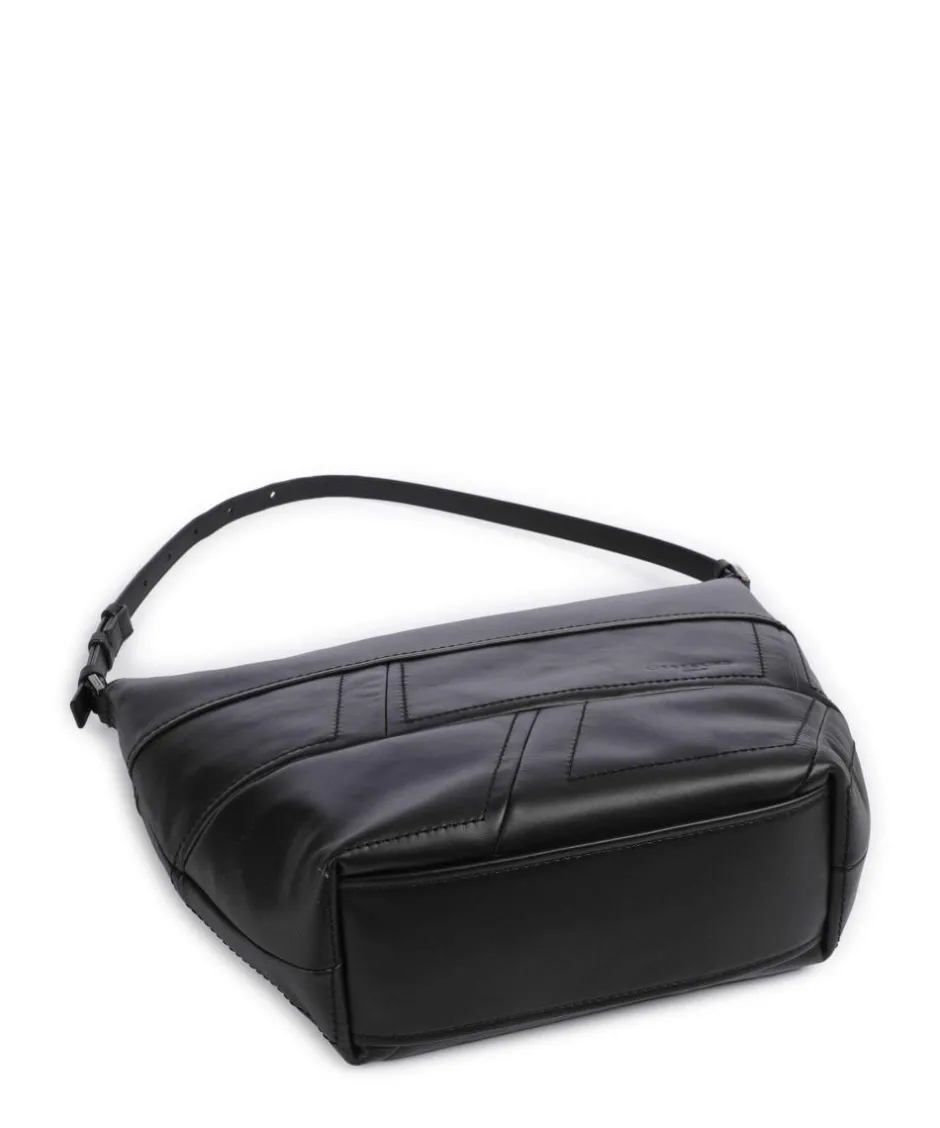 Liebeskind Shoulder Bags|Hobo Bags-Edda Calf Optic M Hobo bag fine grain cow leather