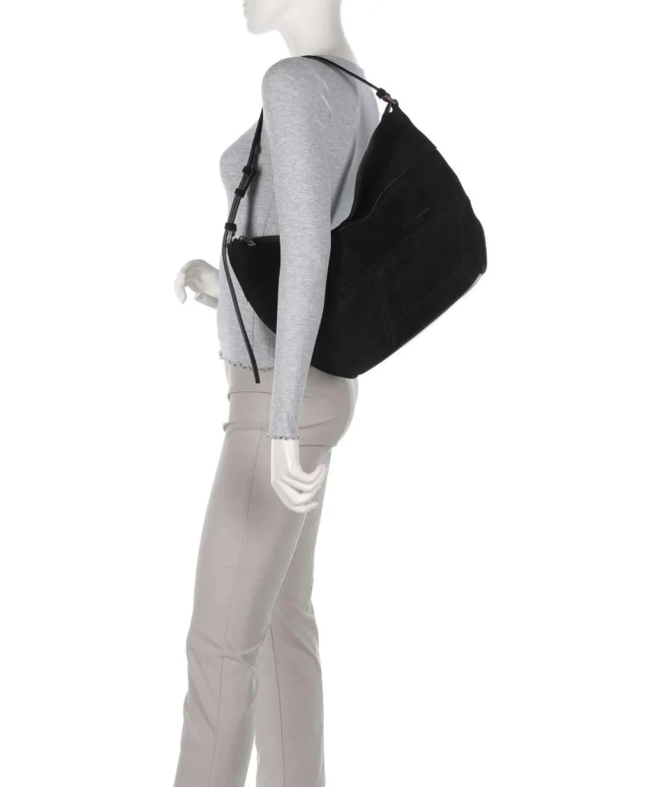 Liebeskind Shoulder Bags|Hobo Bags-Edda Promo Suede M Hobo bag brushed leather, fine grain leather