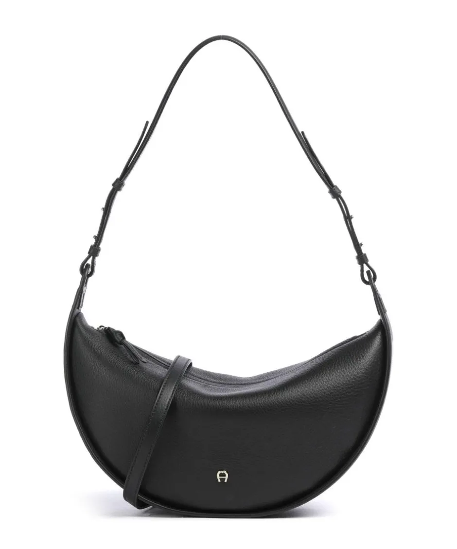 AIGNER Shoulder Bags|Hobo Bags-Eliza S Hobo bag grained cow leather