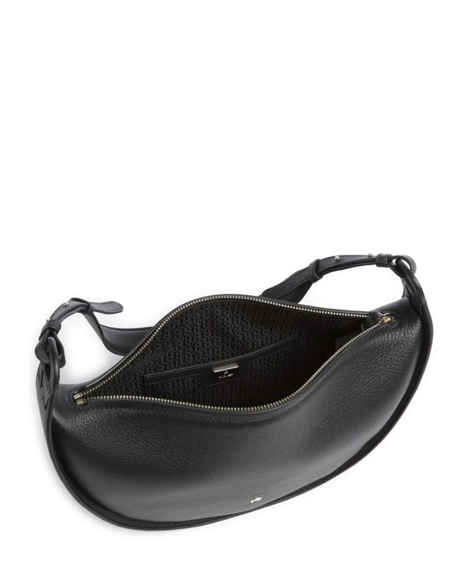 AIGNER Shoulder Bags|Hobo Bags-Eliza S Hobo bag grained cow leather