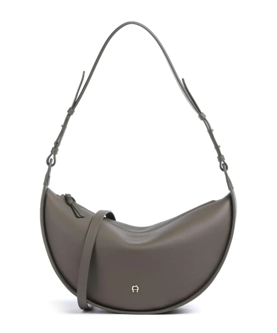 AIGNER Shoulder Bags|Hobo Bags-Eliza S Hobo bag grained cow leather