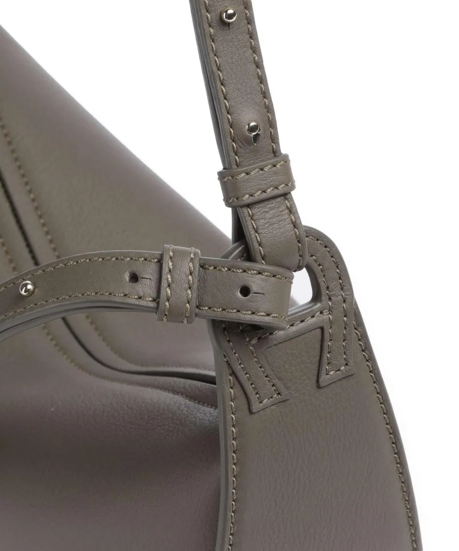 AIGNER Shoulder Bags|Hobo Bags-Eliza S Hobo bag grained cow leather