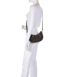 Les Visionnaires Shoulder Bags|Crossbody Bags-Enya Cozy Mini Shoulder bag brushed leather