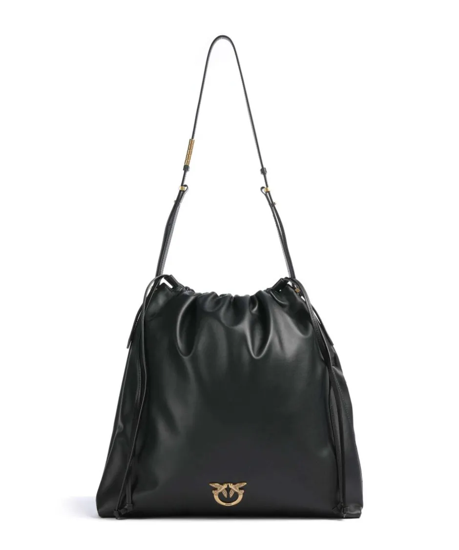 Pinko Shoulder Bags|Hobo Bags-Extra Slouchy Bucket bag fine grain cow leather