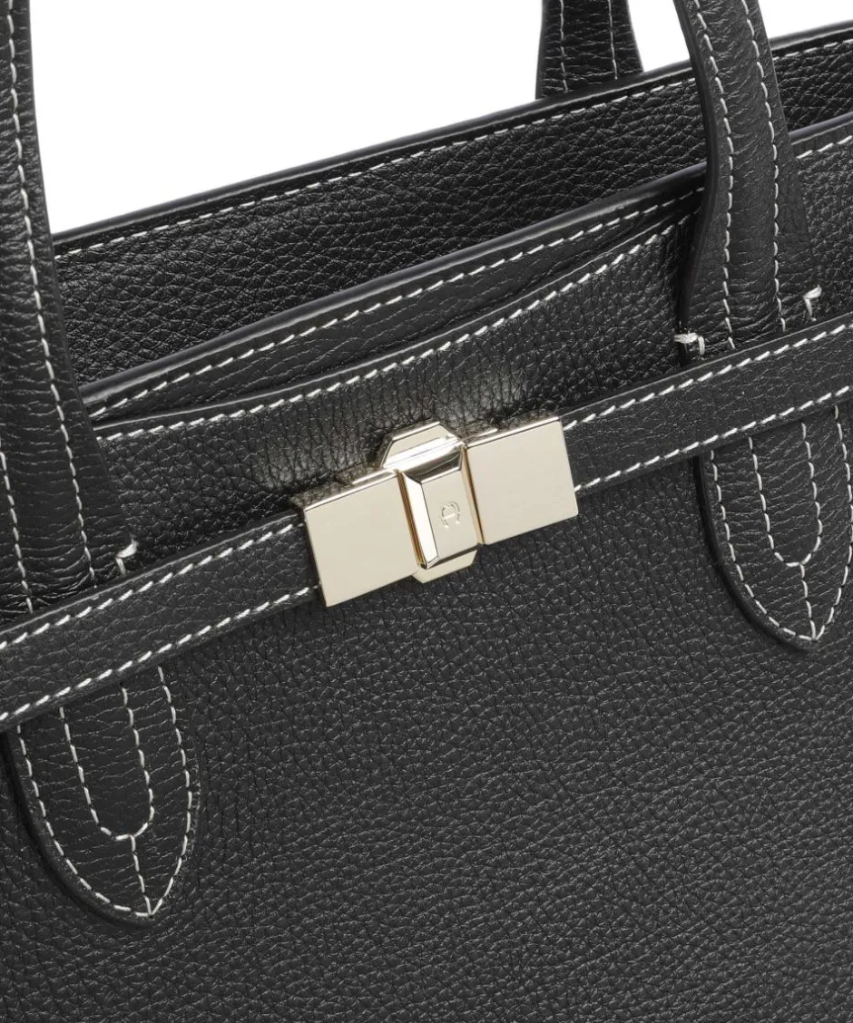 AIGNER Tote Bags-Farah L Tote bag grained cow leather