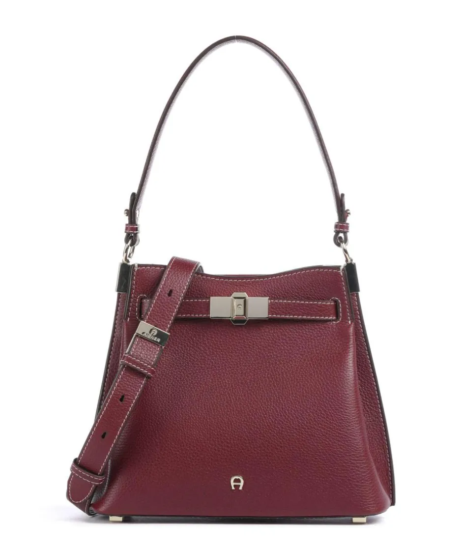 AIGNER Shoulder Bags|Hobo Bags-Farah M Hobo bag grained cow leather