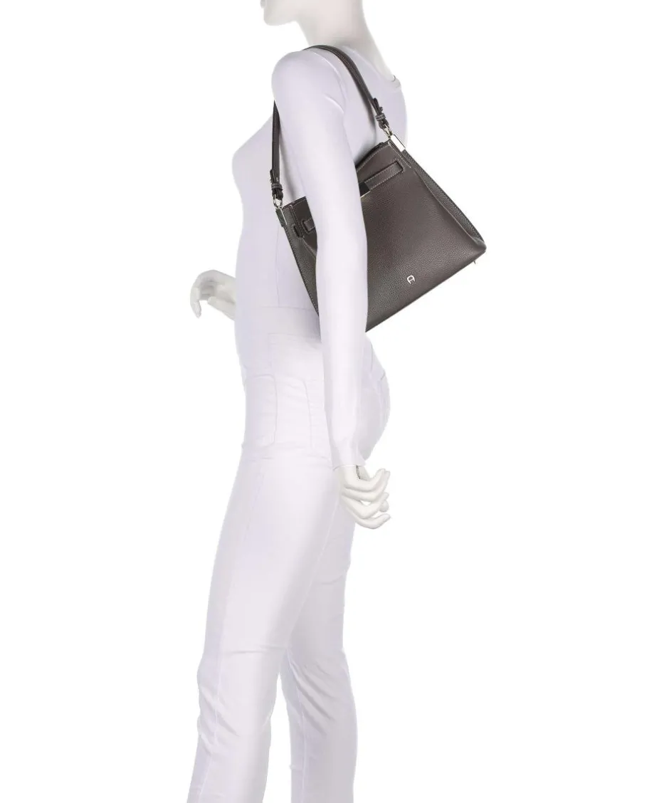 AIGNER Shoulder Bags|Hobo Bags-Farah M Hobo bag grained cow leather