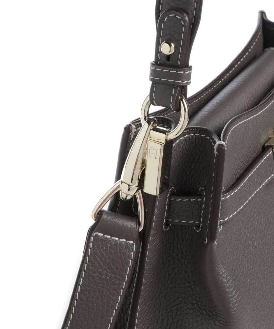 AIGNER Shoulder Bags|Hobo Bags-Farah M Hobo bag grained cow leather