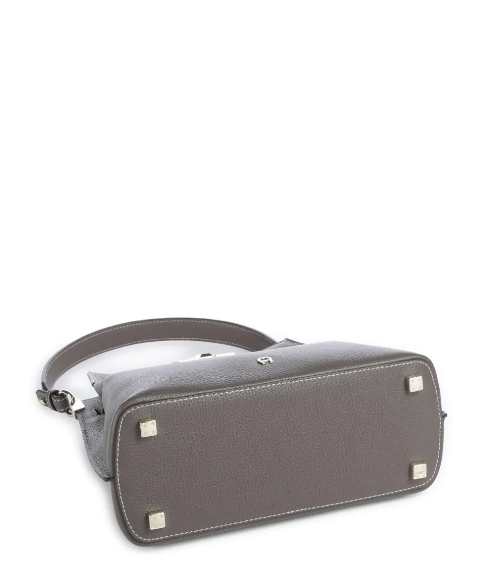 AIGNER Shoulder Bags|Hobo Bags-Farah M Hobo bag grained cow leather