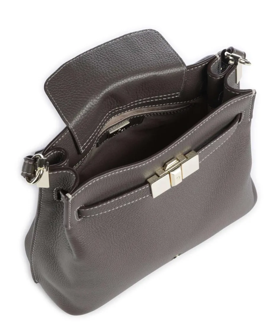 AIGNER Shoulder Bags|Hobo Bags-Farah M Hobo bag grained cow leather