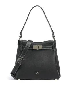 AIGNER Shoulder Bags|Hobo Bags-Farah M Hobo bag grained cow leather