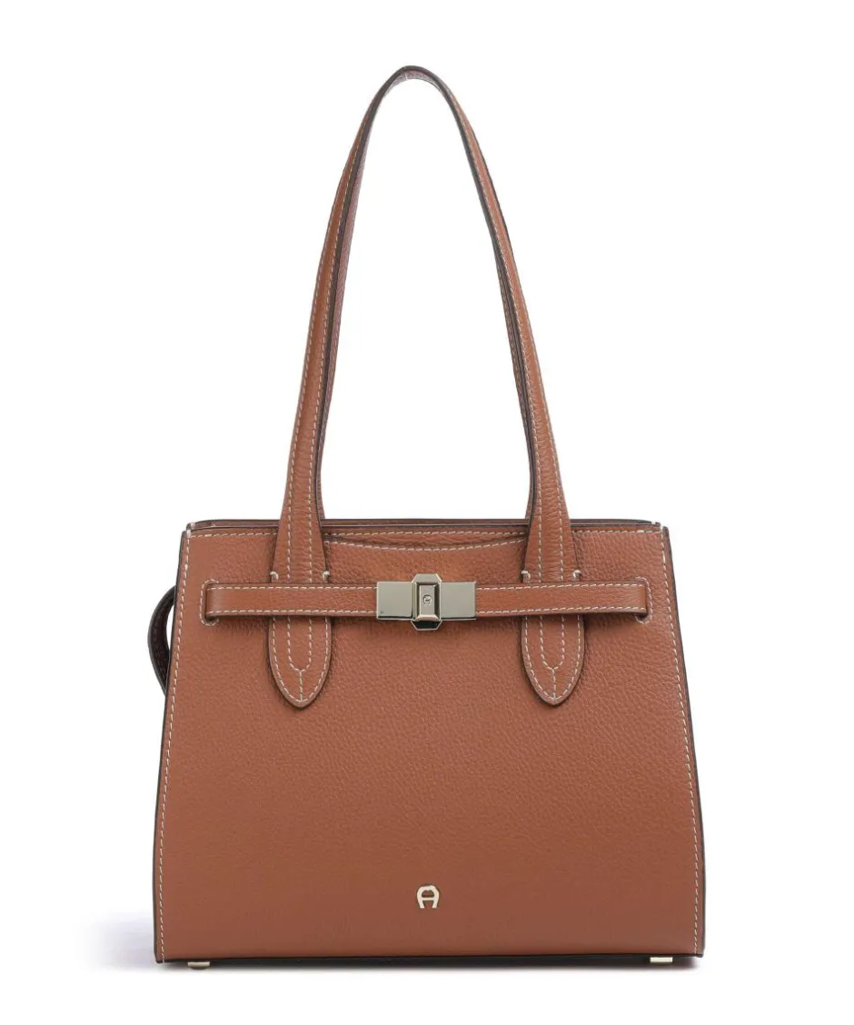 AIGNER Shoulder Bags-Farah M Shoulder bag grained cow leather