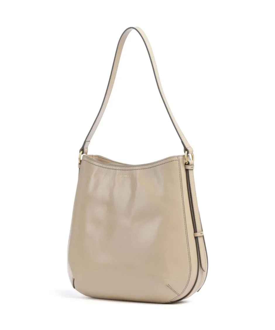 The Bridge Shoulder Bags|Hobo Bags-Federica Hobo bag fine grain cow leather
