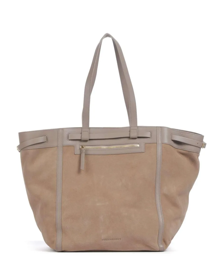 Les Visionnaires Tote Bags-Felicia Cozy Tote bag brushed leather