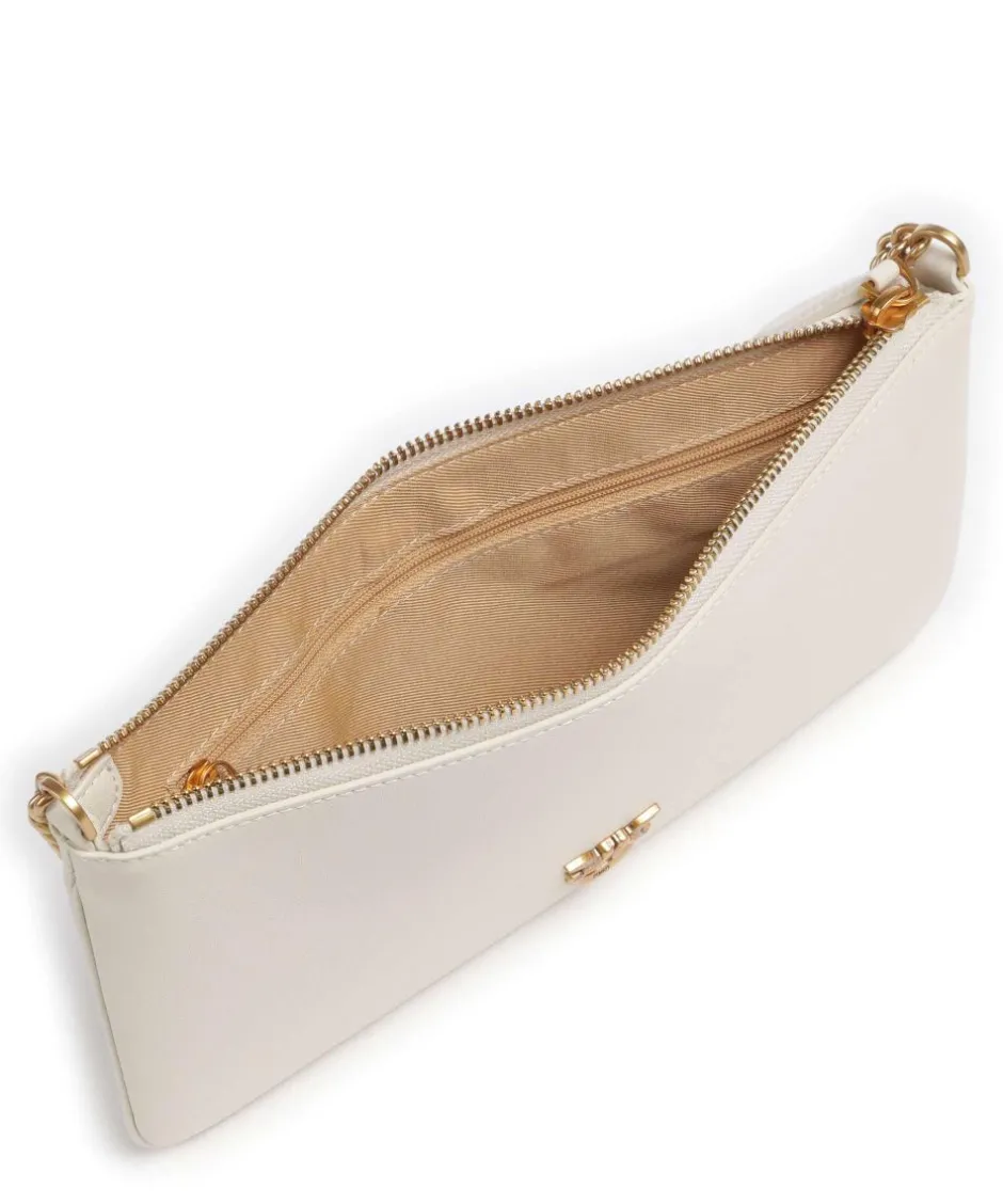 Pinko Clutch & Evening Bags|Shoulder Bags-Flat Horizontal Shoulder bag fine grain cow leather