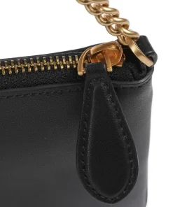 Pinko Clutch & Evening Bags|Shoulder Bags-Flat Horizontal Shoulder bag fine grain cow leather