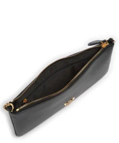 Pinko Clutch & Evening Bags|Shoulder Bags-Flat Horizontal Shoulder bag fine grain cow leather