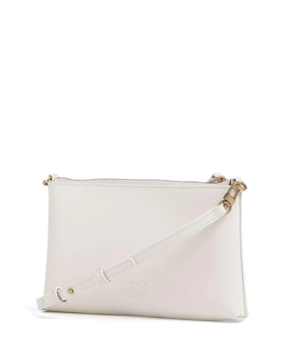 Pinko Clutch & Evening Bags|Crossbody Bags-Flat Mini Crossbody bag calfskin