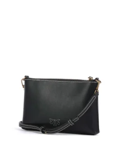 Pinko Clutch & Evening Bags|Crossbody Bags-Flat Mini Crossbody bag softly grained calfskin