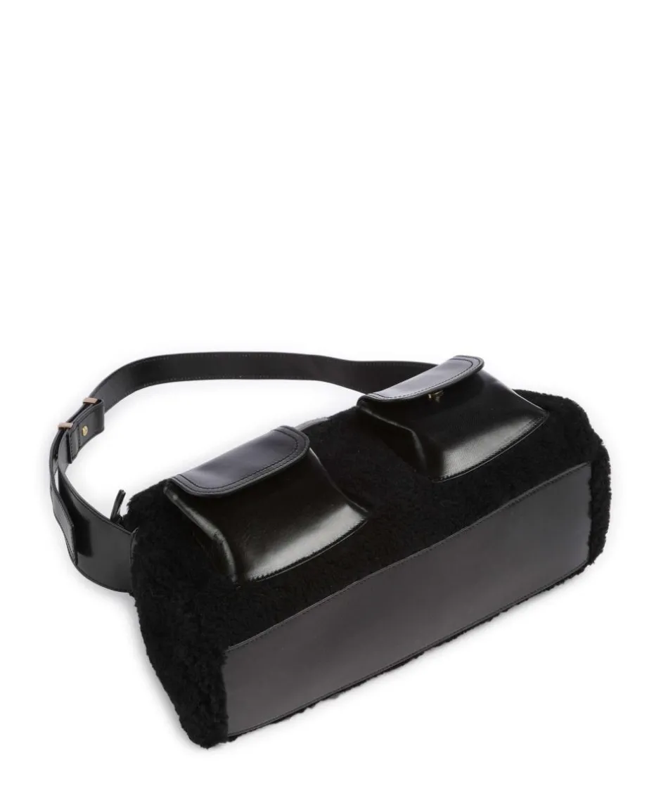 The Bridge Shoulder Bags-Flora Wow Shoulder bag fur, fine grain cow leather