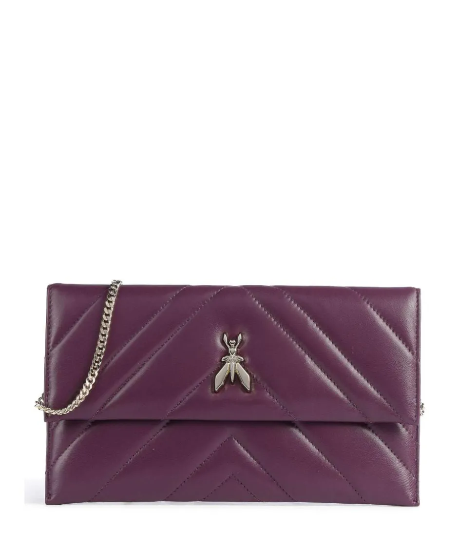 Patrizia Pepe Clutch & Evening Bags|Crossbody Bags-Fly Quilted Crossbody bag goatskin leather