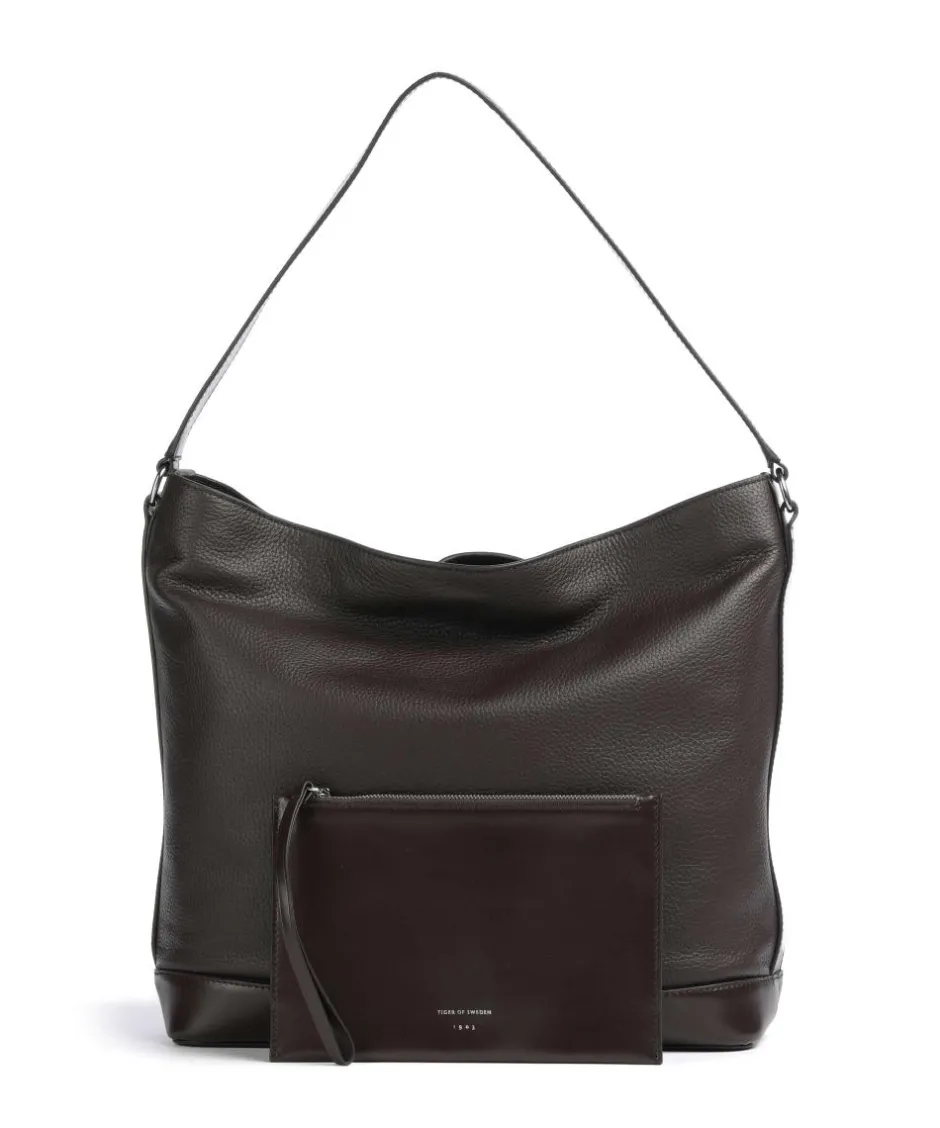 Tiger of Sweden Shoulder Bags|Hobo Bags-Foru Hobo bag grained cow leather