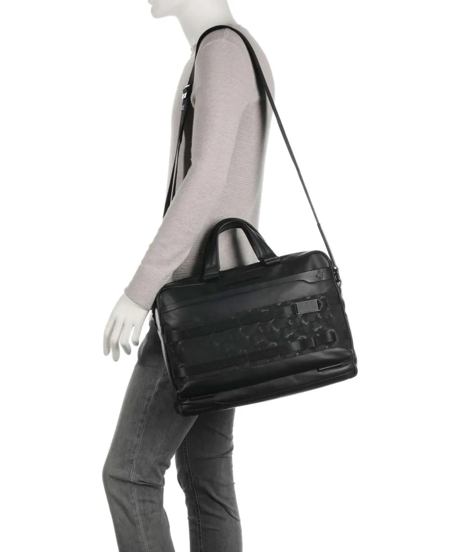 Piquadro Business- & Laptop Bags-FXP Briefcase 15″ fine grain cow leather