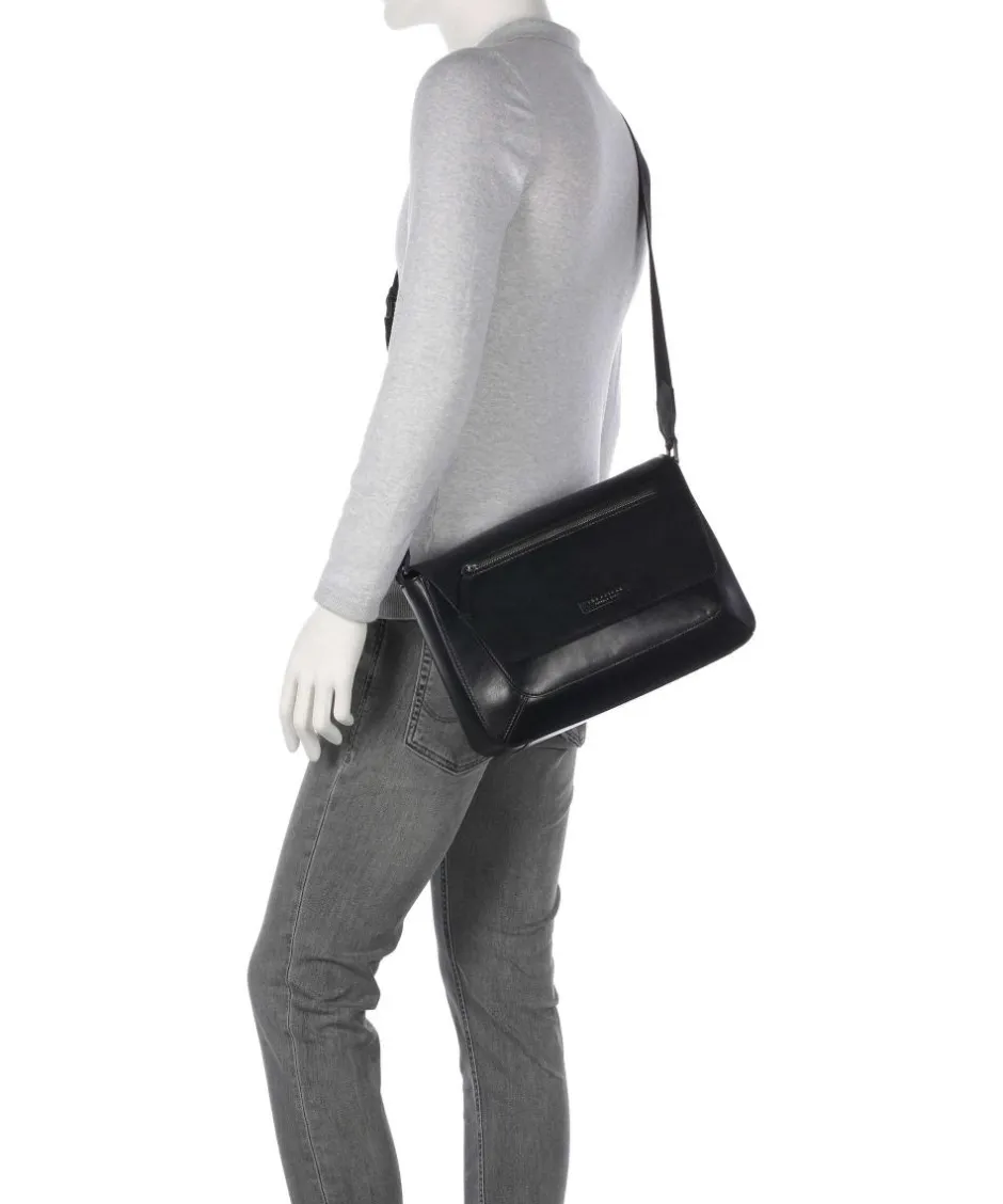 The Bridge Business- & Laptop Bags|Crossbody Bags-Giulio Messenger bag fine grain cow leather