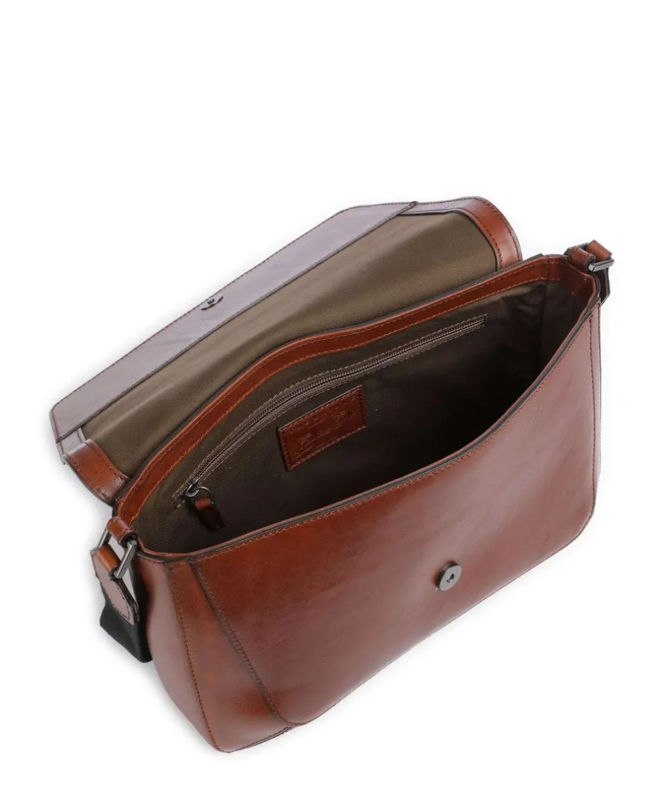 The Bridge Business- & Laptop Bags|Crossbody Bags-Giulio Messenger bag fine grain cow leather