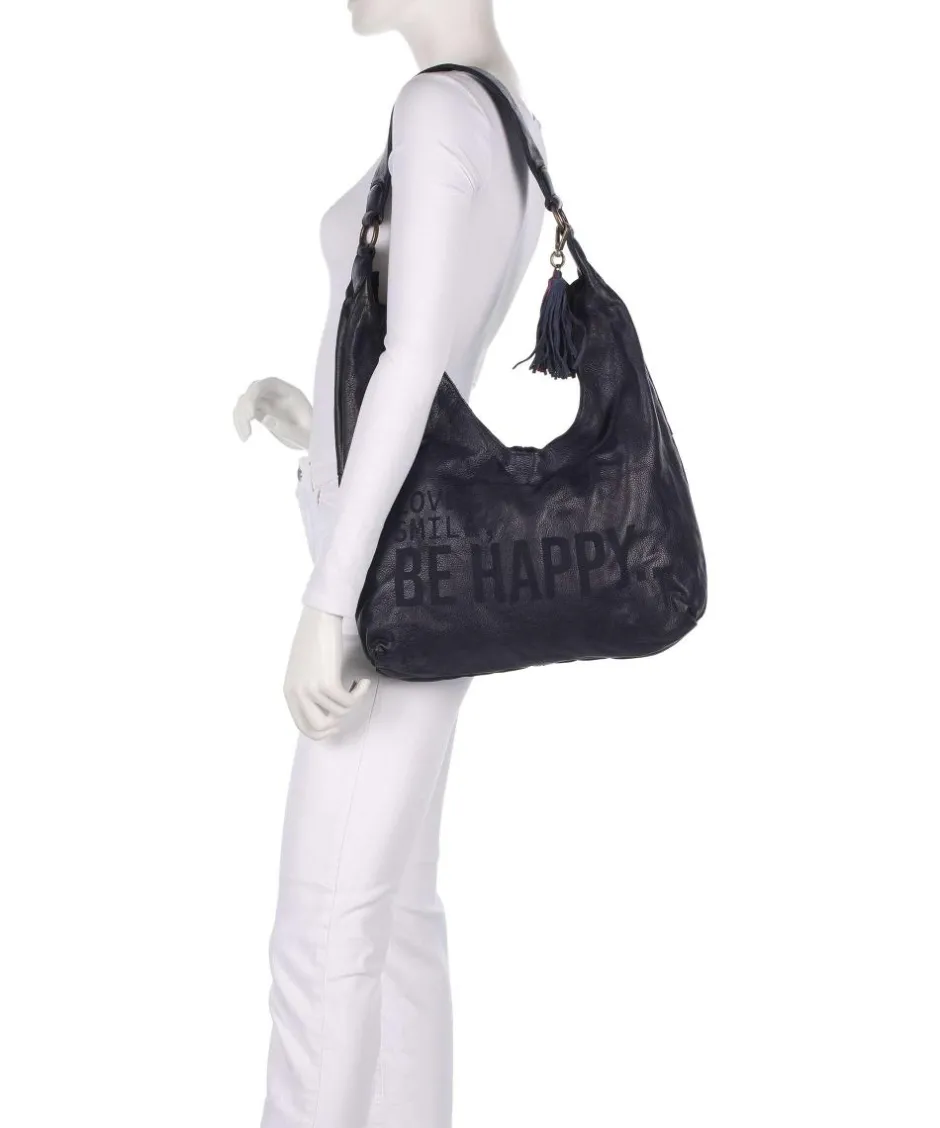Taschendieb Wien Shoulder Bags|Hobo Bags-Glücksbrücke 4 Hobo bag grained cow leather