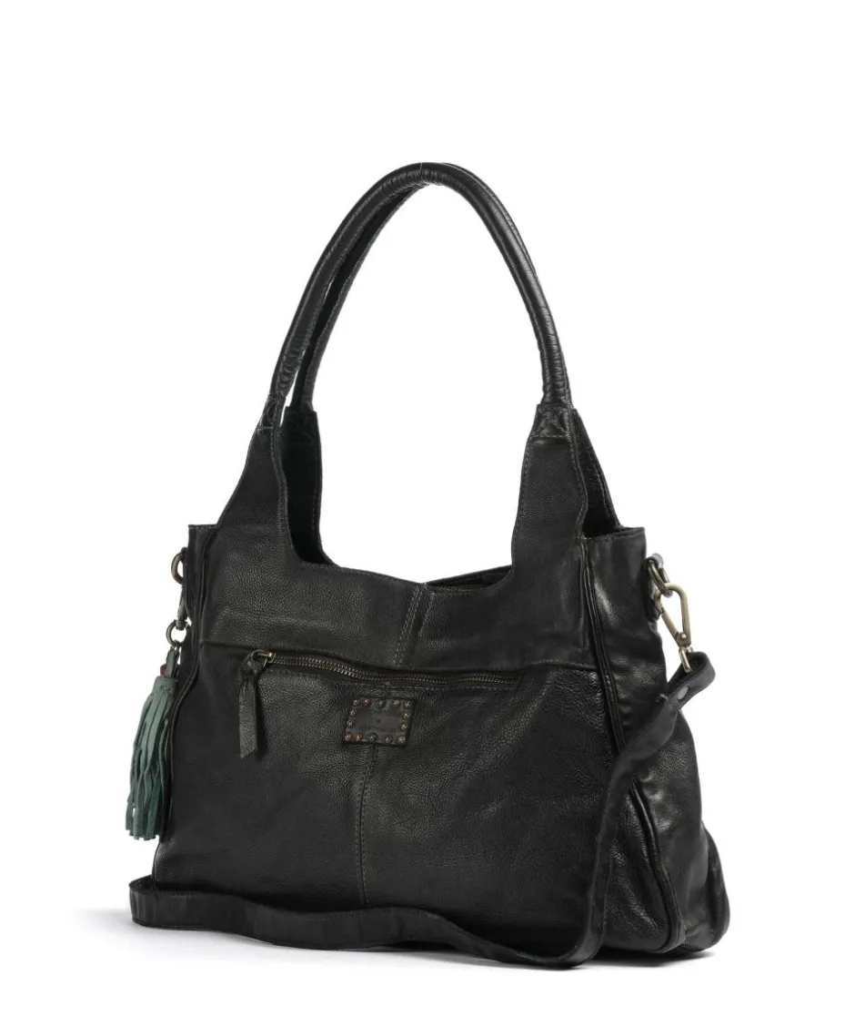 Taschendieb Wien Shoulder Bags-Glücksbrücke 3 Shoulder bag grained cow leather
