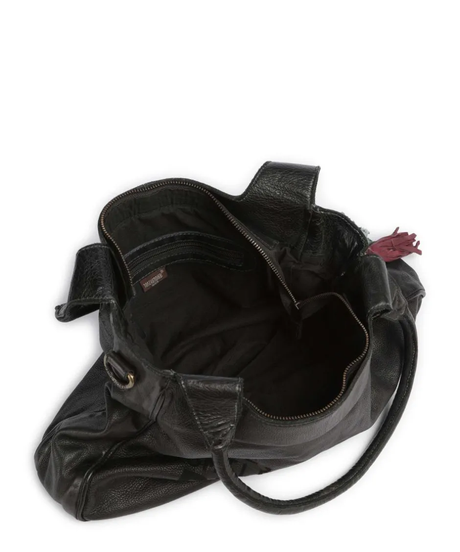 Taschendieb Wien Shoulder Bags-Glücksbrücke 3 Shoulder bag grained cow leather