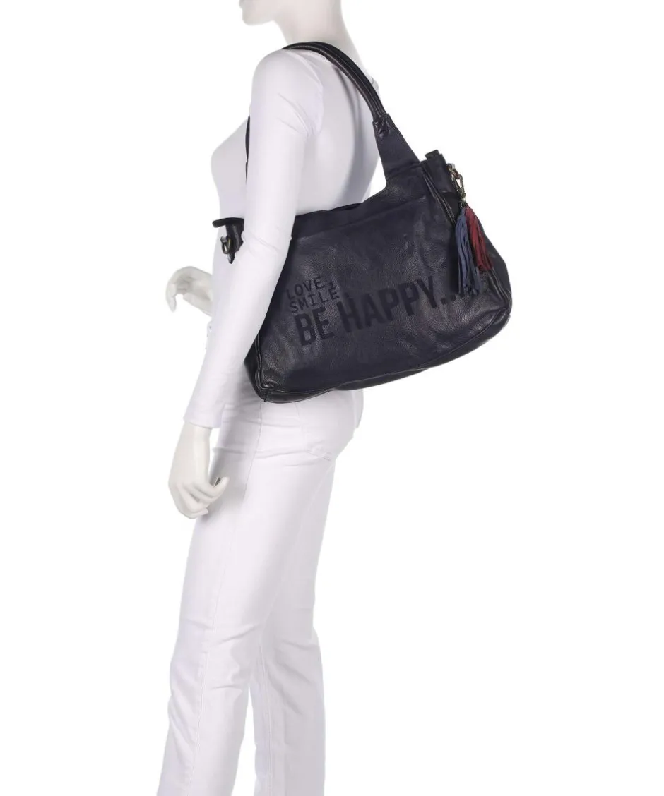 Taschendieb Wien Shoulder Bags-Glücksbrücke 3 Shoulder bag grained cow leather