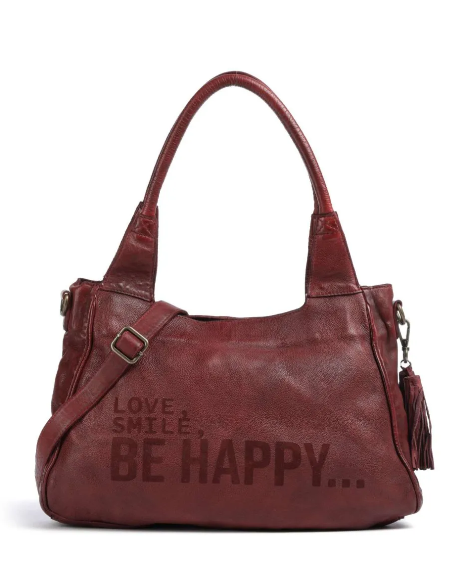 Taschendieb Wien Shoulder Bags-Glücksbrücke 3 Shoulder bag grained cow leather