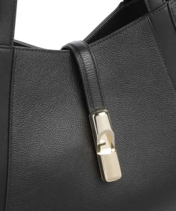 Furla Tote Bags-Goccia L Tote bag grained leather