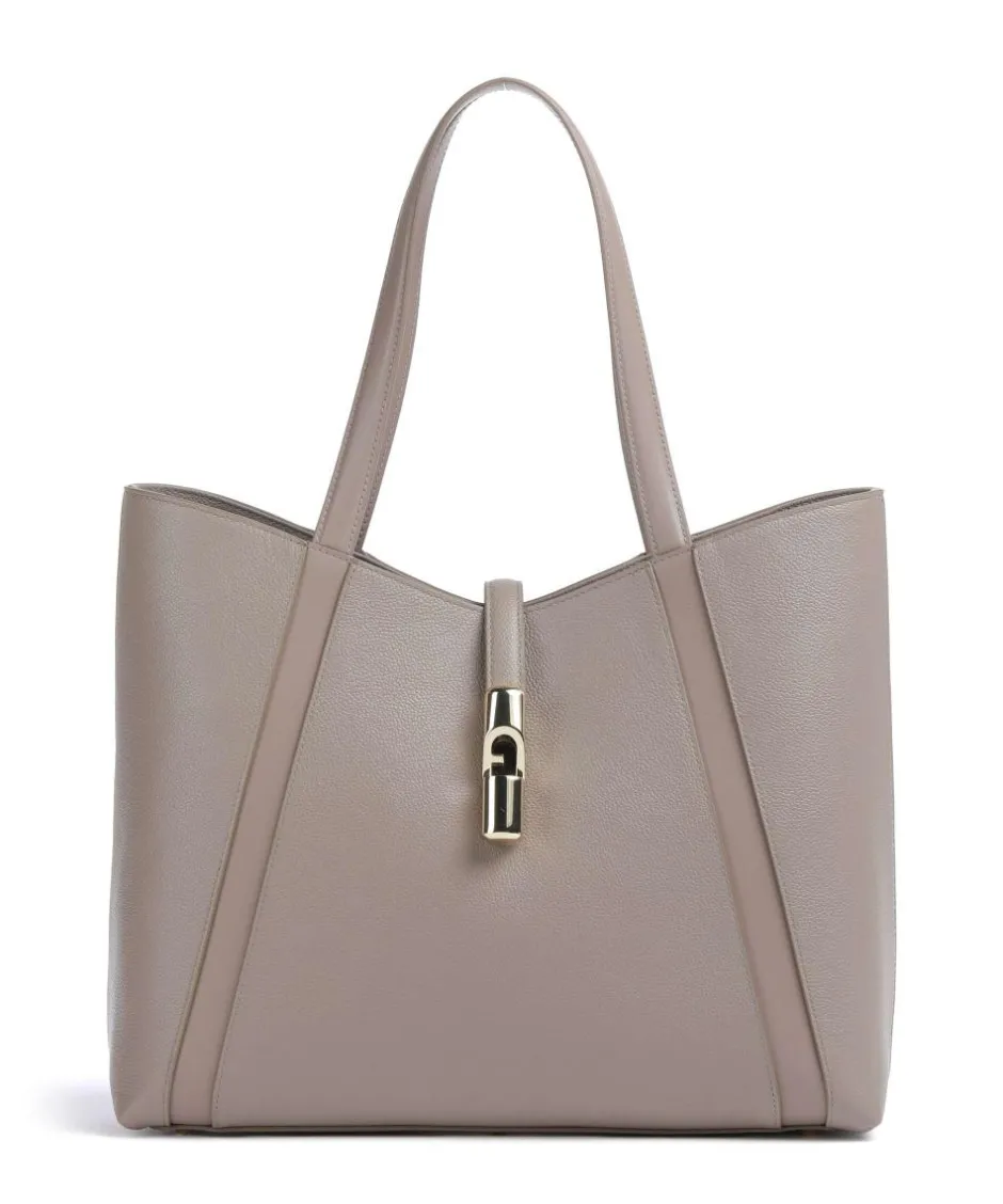 Furla Tote Bags-Goccia L Tote bag grained leather