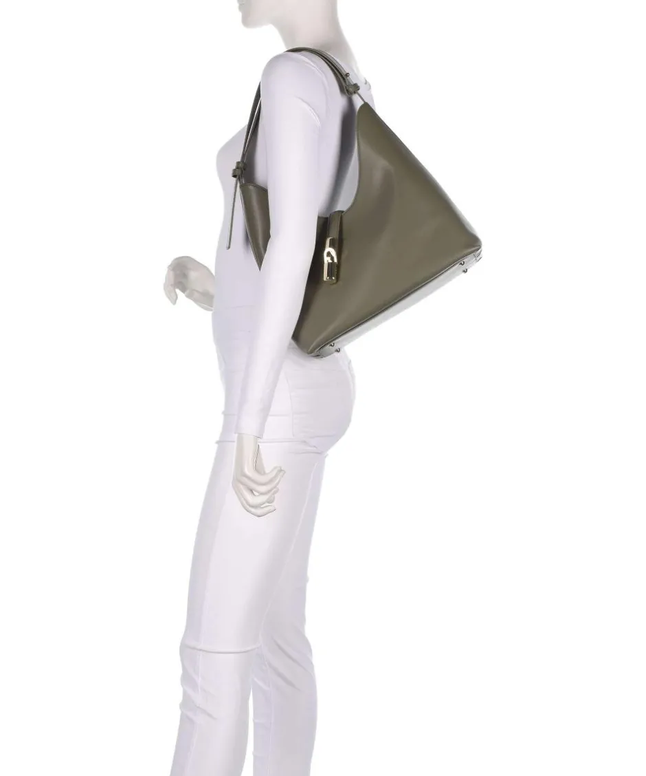 Furla Shoulder Bags|Hobo Bags-Goccia M Hobo bag softly grained calfskin