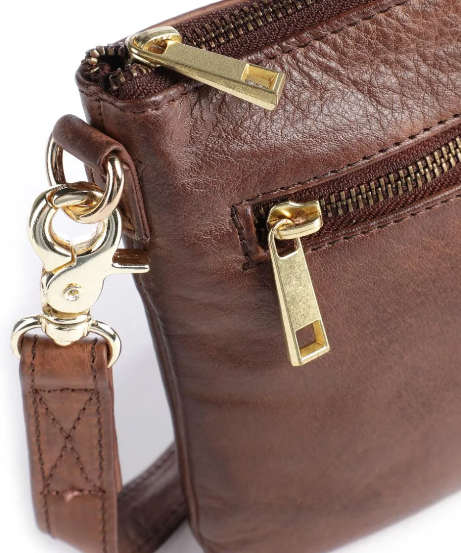 Depeche Handbags|Crossbody Bags-Golden Chic Crossbody bag leather