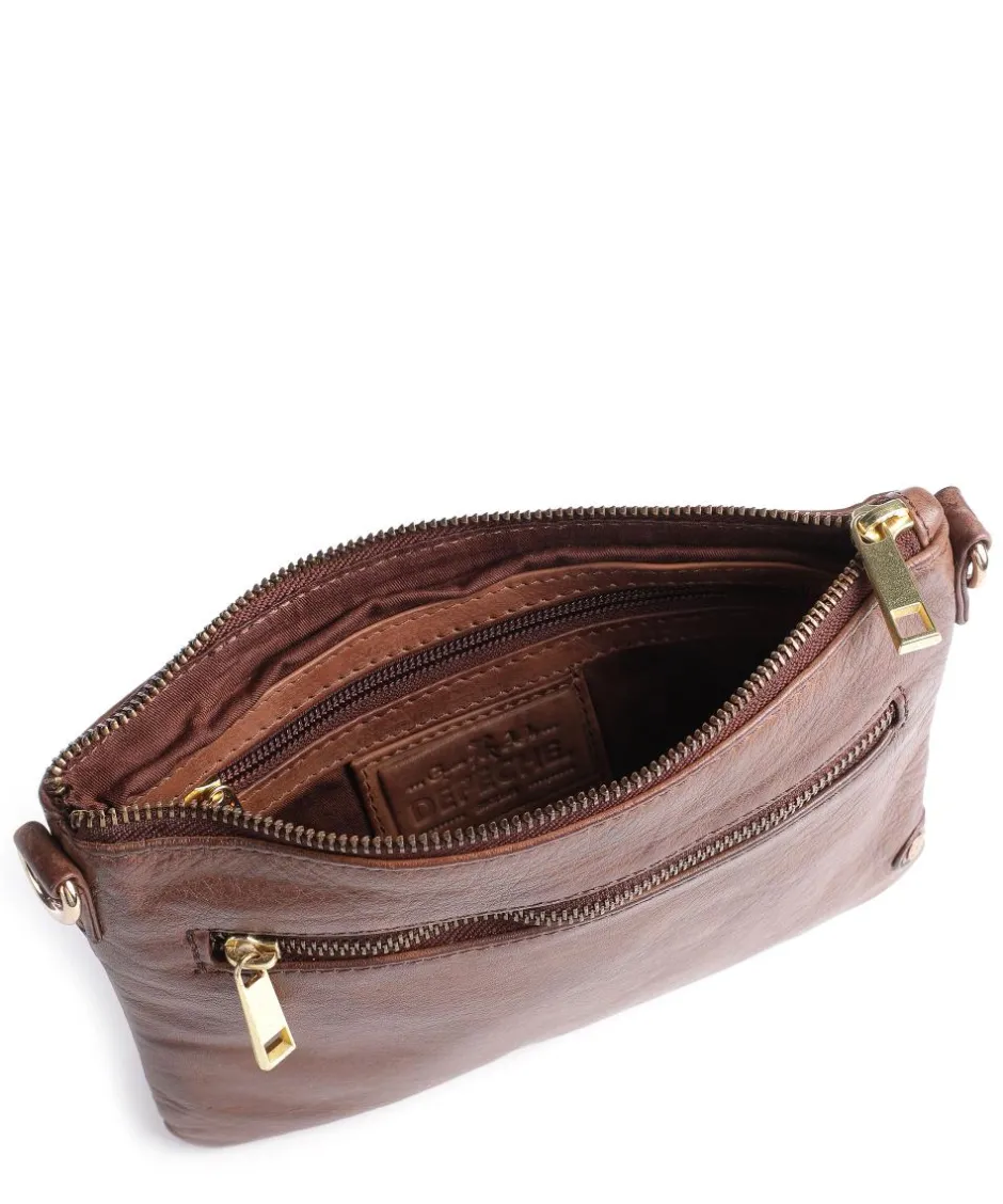 Depeche Handbags|Crossbody Bags-Golden Chic Crossbody bag leather